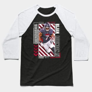 Bijan Robinson Paper Poster Version 10 Baseball T-Shirt